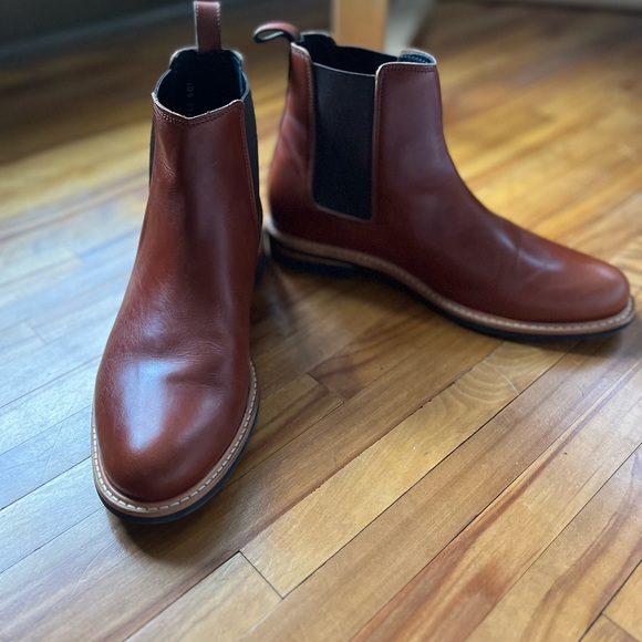 BRAND NEW Nisolo Men’s All-Weather Chelsea Boot. Size 10.5 - Brandy. - Picture 4 of 8